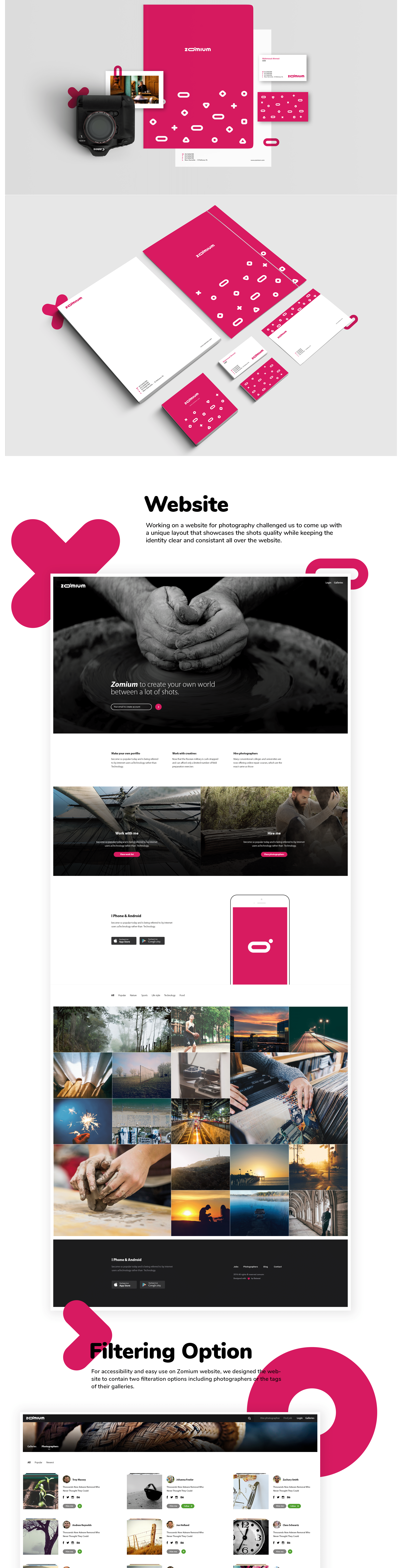 Zomium photographers platform